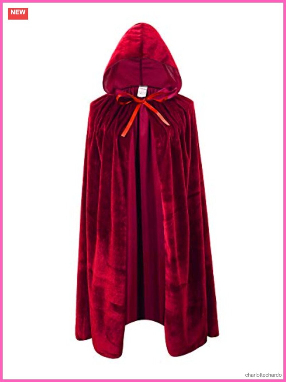 Kids Velvet Hooded Cape Cloak Cosplay Halloween Christmas Costume